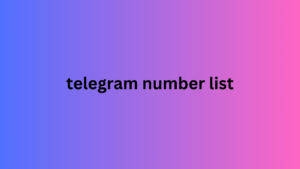 telegram number list